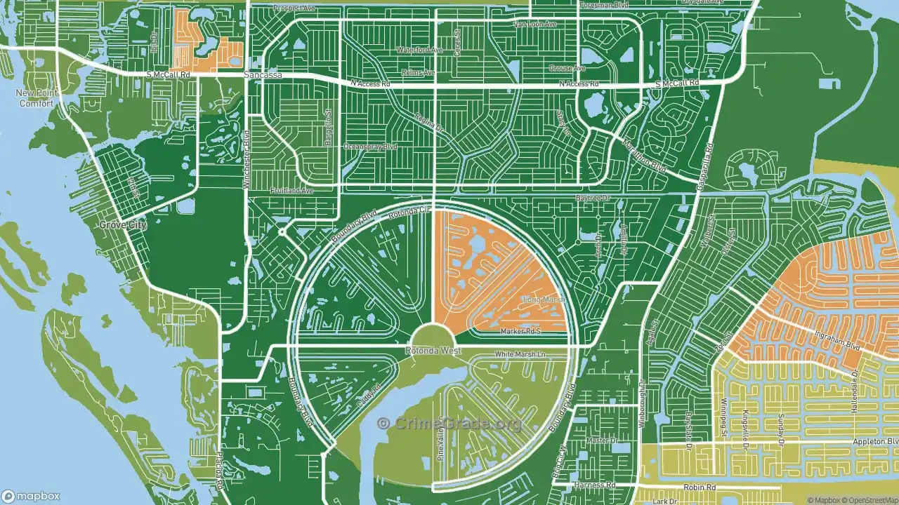 The Safest And Most Dangerous Places In Rotonda West, Fl: Crime with Map Of Rotonda West Florida