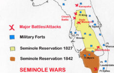 The Seminole Wars In Florida for Map Of Indian Reservations In Florida