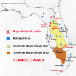The Seminole Wars In Florida Throughout Indian Tribes Of Florida Map