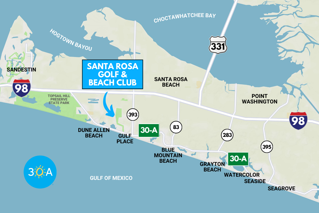 The Ultimate Guide To Santa Rosa Golf &amp;amp; Beach Club – 30A regarding Map of Florida Santa Rosa Beach