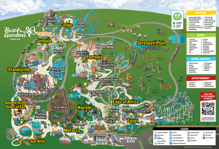 Map of Florida Amusement Parks