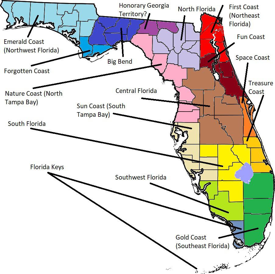 This Is My (Serious, Follow-Up For My Previous Post) Divisions Of with Map of Florida Gold Coast