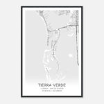Tierra Verde Florida Map Poster, Modern Home Decor Wall Art Print   Custom  Maps & Posters Regarding Map Of Tierra Verde Florida