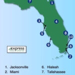 Top 100 Largest Cities In Floridapopulation Pertaining To Major Cities Of Florida Map