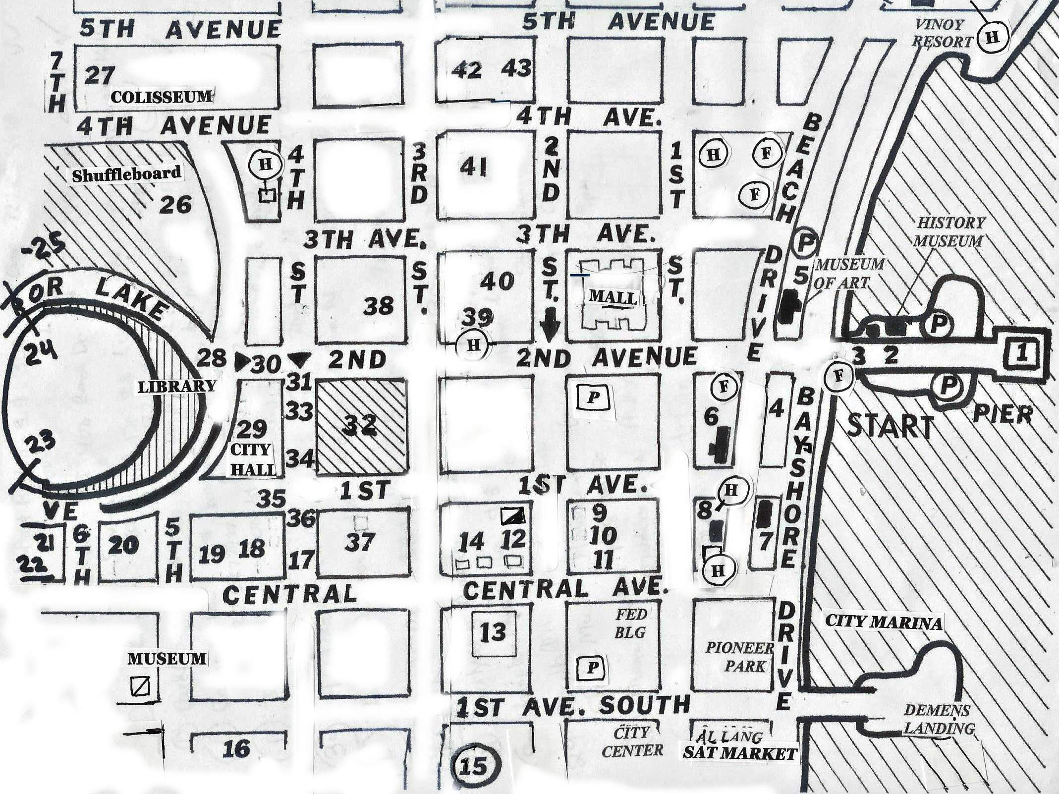 Tour Of Historic St. Petersburg (Florida) inside Map of St Petersburg Florida Downtown