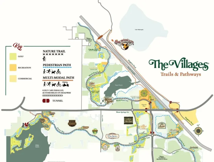 Map of Florida the Villages