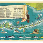 Treasure Map Print To "Sea" The Florida Keys And Key West Via The For Map Of South Florida And The Keys