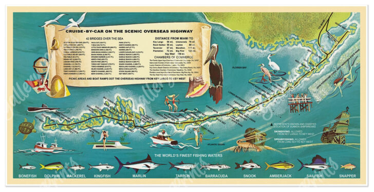 Map of Southern Florida and Keys