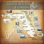 Tribal Nations Of Florida   18"X24" With Indian Tribes Of Florida Map