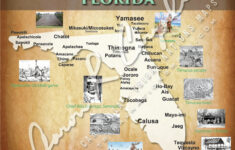 Tribal Nations Of Florida - 18"X24" within Map of Indian Reservations in Florida