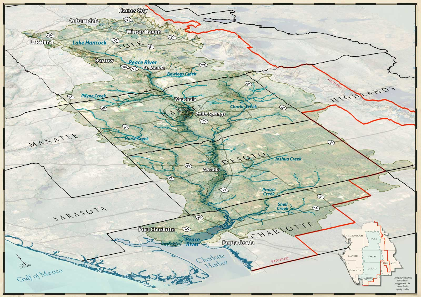 Tributaries | Watermatters pertaining to Map Of Peace River In Florida