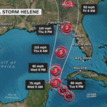 Tropical Storm Helene Expected To Strengthen Into Hurricane Soon Throughout Map Of Florida Hurricane Helene Path