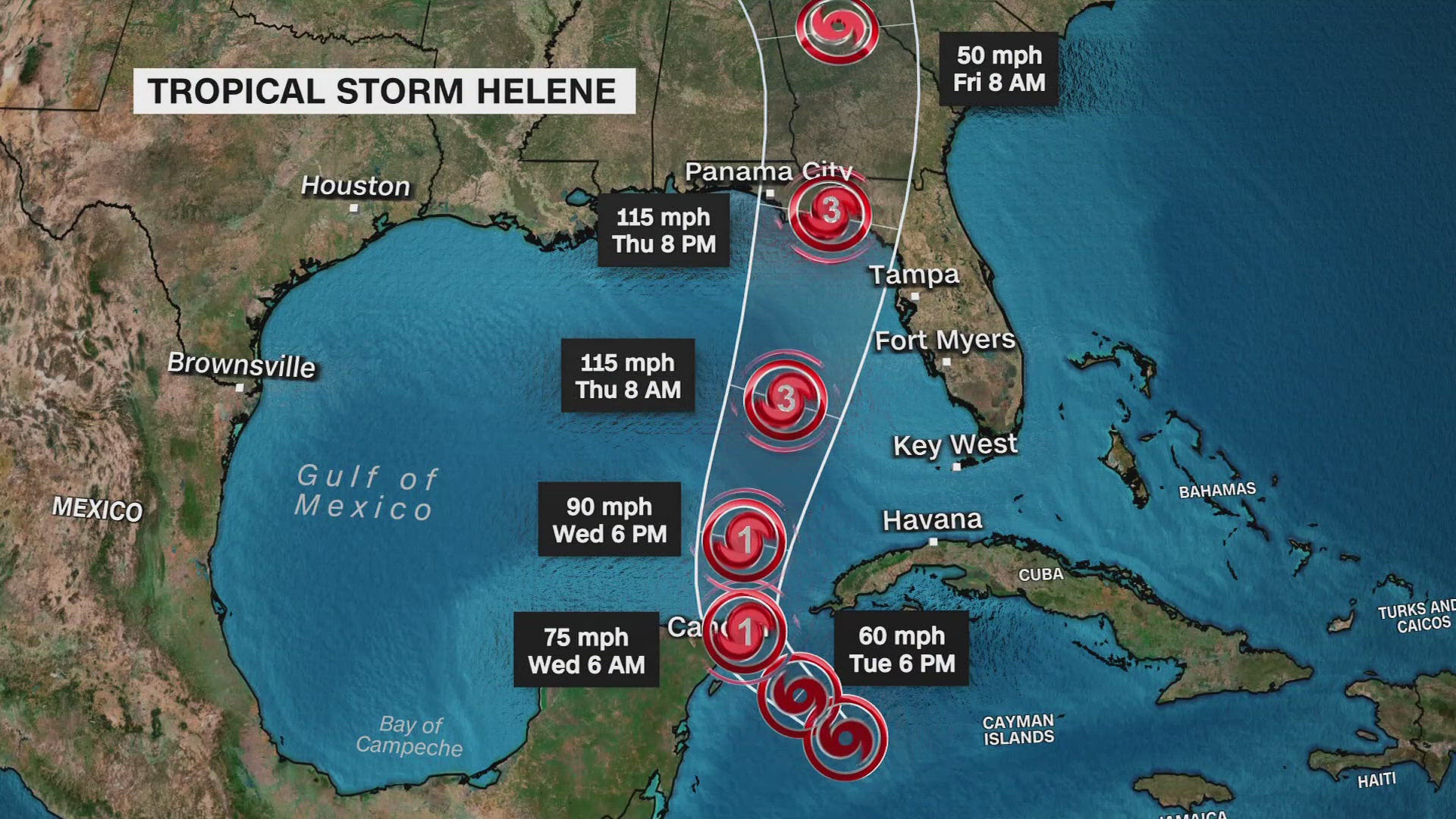 Tropical Storm Helene Expected To Strengthen Into Hurricane Soon throughout Map Of Florida Hurricane Helene Path