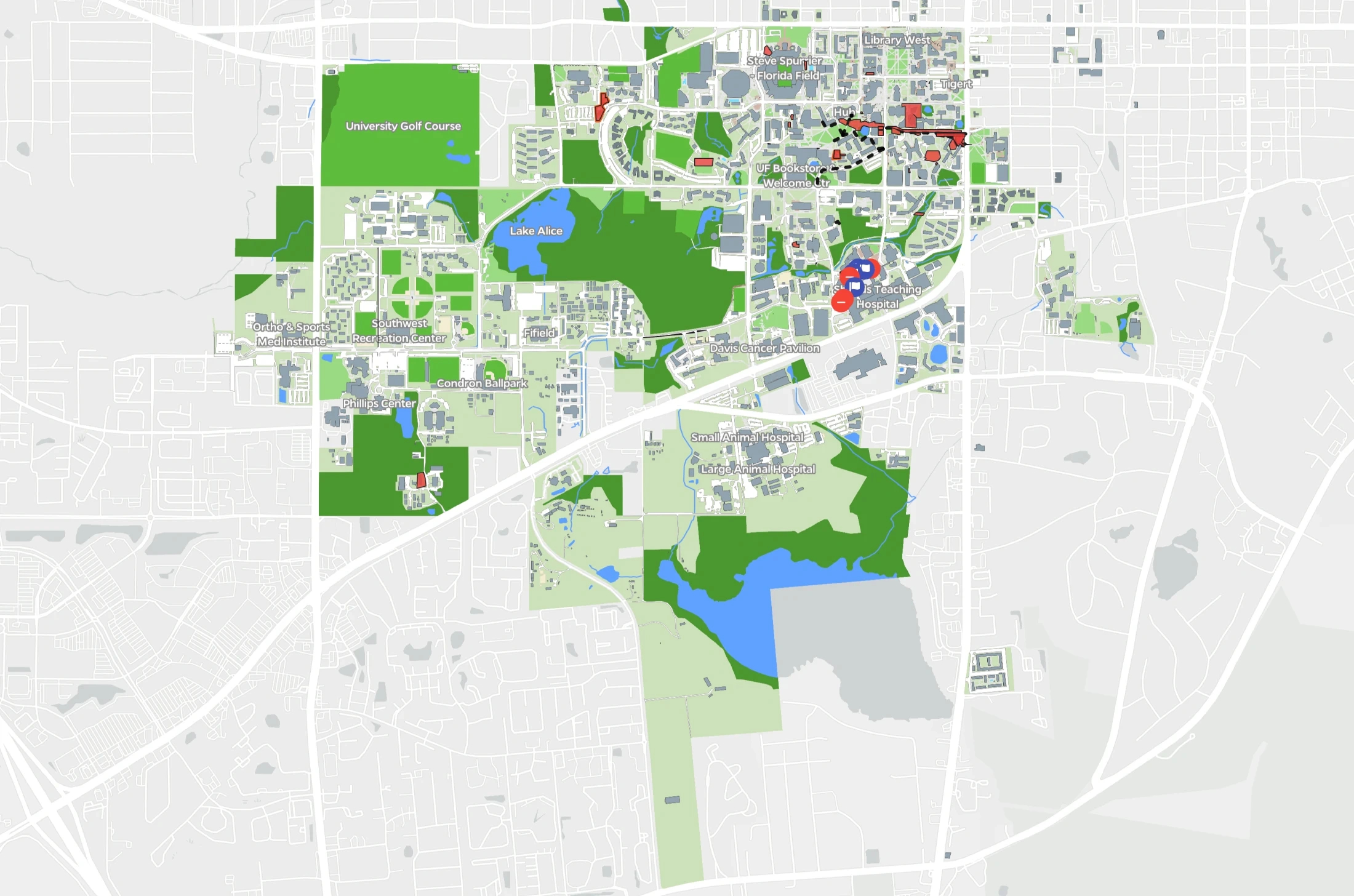 University Of Florida Campus Map (2024) - All Maps within Campus Map of University of Florida