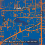 University Of Florida Campus Map Artcity Prints   The Map Shop With University Of Florida On A Map