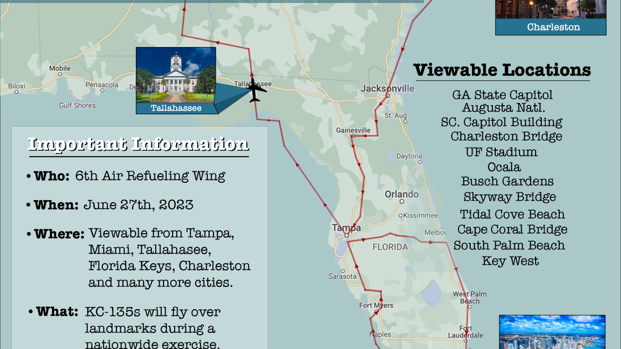 Us Air Force Flyover Planned For Florida within Map Of Us Air Force Bases In Florida