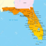 Vector Color Map Of Florida State. Usa Royalty Free Svg, Cliparts Regarding Free Map Of Florida State