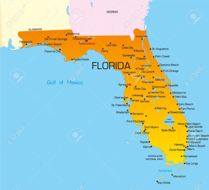 Free Map of Florida State
