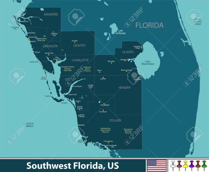 Map of Sw Florida Counties