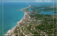 Venice, Florida ~ Aerial View Of Venice Beach, Jetties &amp; Casey Key with regard to Map Of Venice Florida Beaches