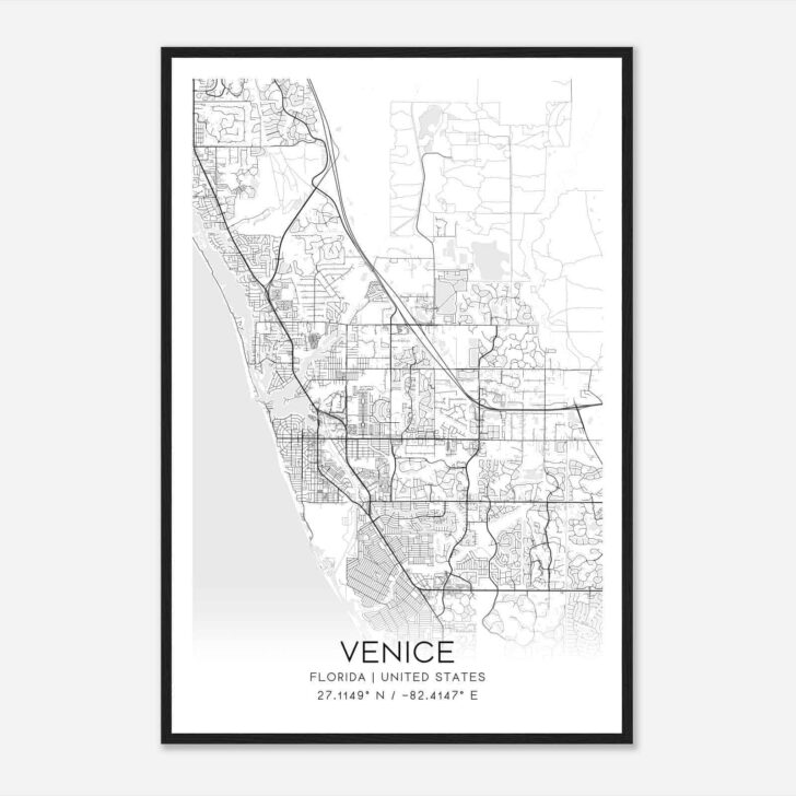 Venice Florida Map of Florida