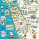 Venice Island (Venice, Florida)   Etsy Australia For Map Of Florida Showing Venice
