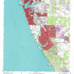 Venice Topographic Map 1:24,000 Scale, Florida In Map Of Florida Showing Venice