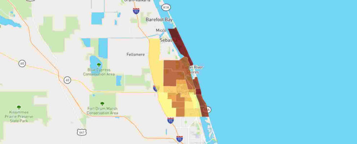 Map of Florida Vero Beach Fl