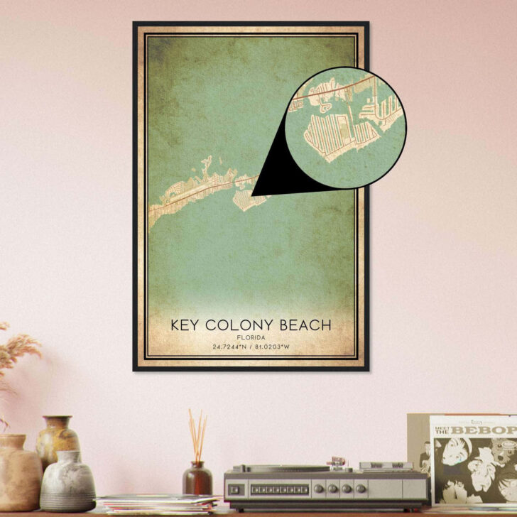 Map of Key Colony Beach Florida