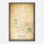 Vintage Lake City Florida Map Poster, Modern Home Decor Wall Art Print    Custom Maps & Posters Inside Map Of Florida Lake City Vintage Lake City Florida Map Poster, Modern Home Decor Wall Art Print    Custom Maps & Posters Inside Map Of Florida Lake City
