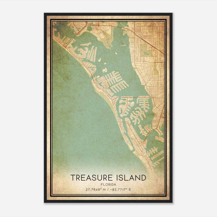 Map of Florida Treasure Island
