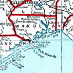 Wakulla County, 1893 Pertaining To Map Of Wakulla County Florida