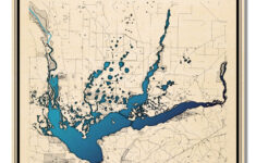 Wall Art Map Print Of Lake Seminole, Chattahoochee, Seminole with regard to Map of Lake Seminole Florida