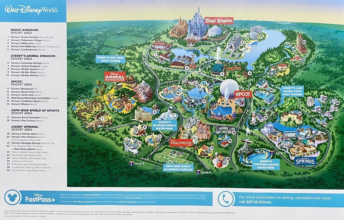 Walt Disney World Map With Hotels inside Map Of Disney World Orlando Florida
