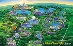 Walt Disney World (R) Maps with Map of Disneyland Orlando Florida