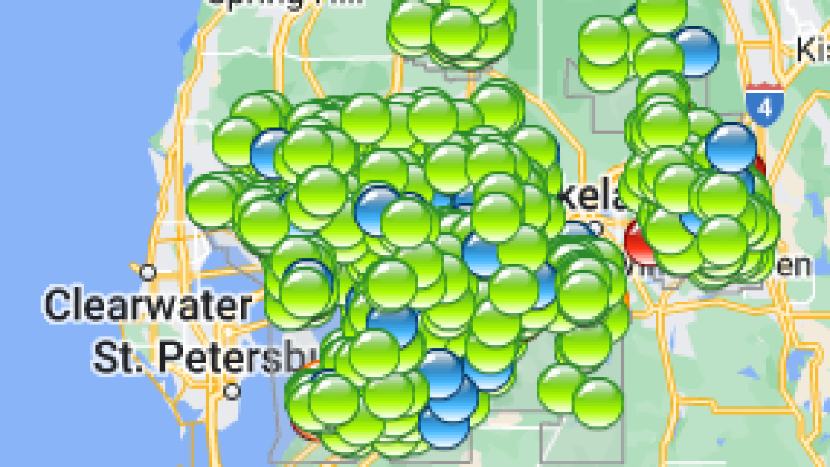 Want To Track Power Outages In Florida Counties? | Wusf intended for Map Of Florida Power Outages