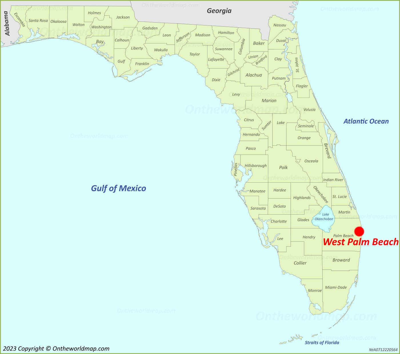 West Palm Beach Location On The Florida Map - Ontheworldmap within Map Of Florida Palm Beach