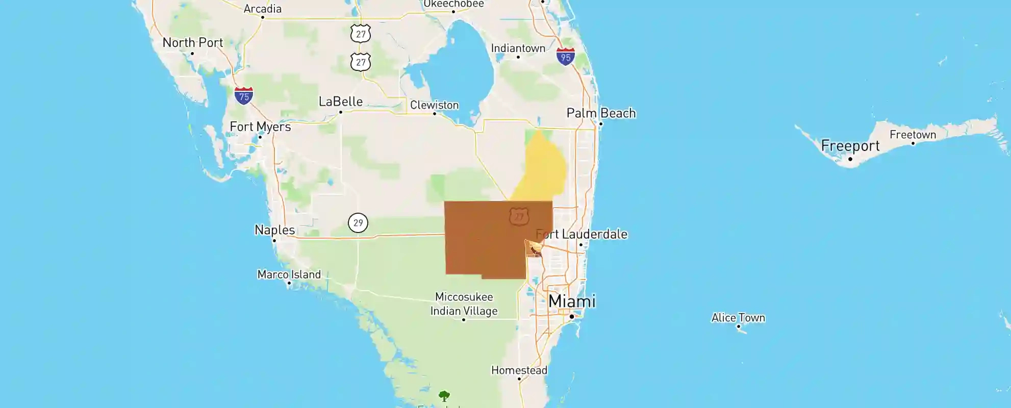 Weston, Fl Real Estate Market Data - Neighborhoodscout in Map of Florida Showing Weston