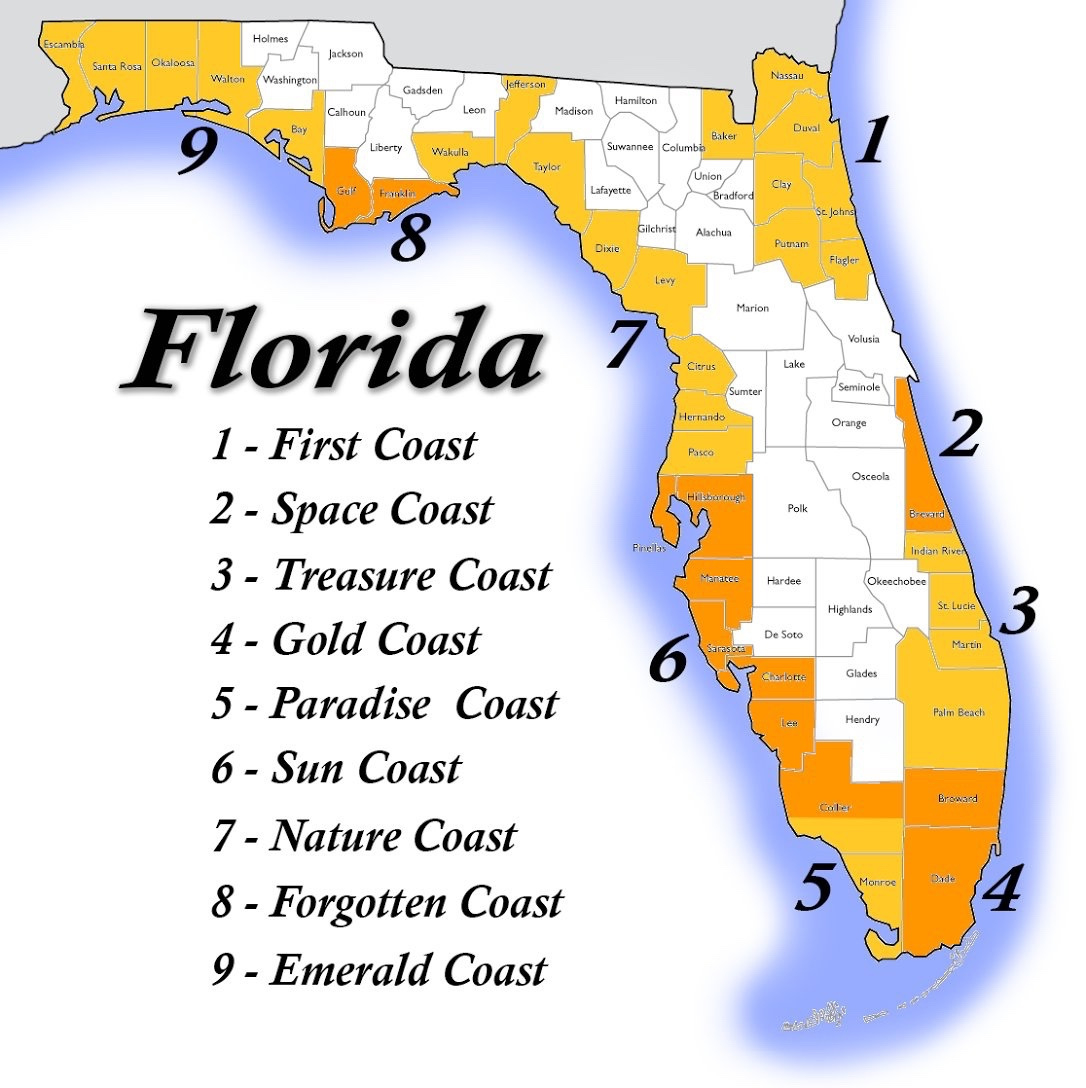 What And Where Is Florida&amp;#039;S First Coast? – Mark Bere Peterson&amp;#039;S throughout Map Of Florida First Coast