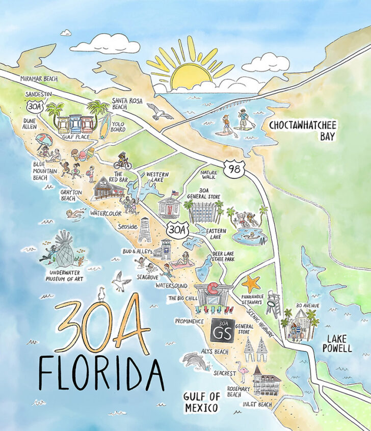 Map of South Walton Florida