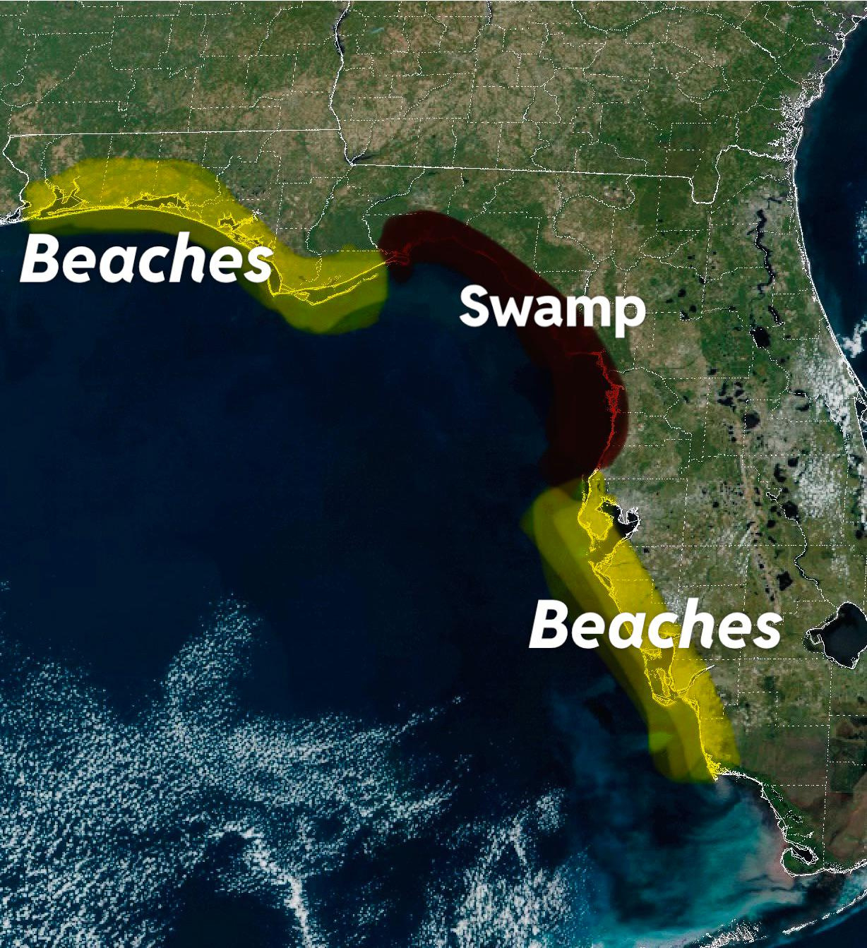 What&amp;#039;S Up With Florida&amp;#039;S “Big Bend”? : R/Geography pertaining to Map Of Big Bend Area Of Florida