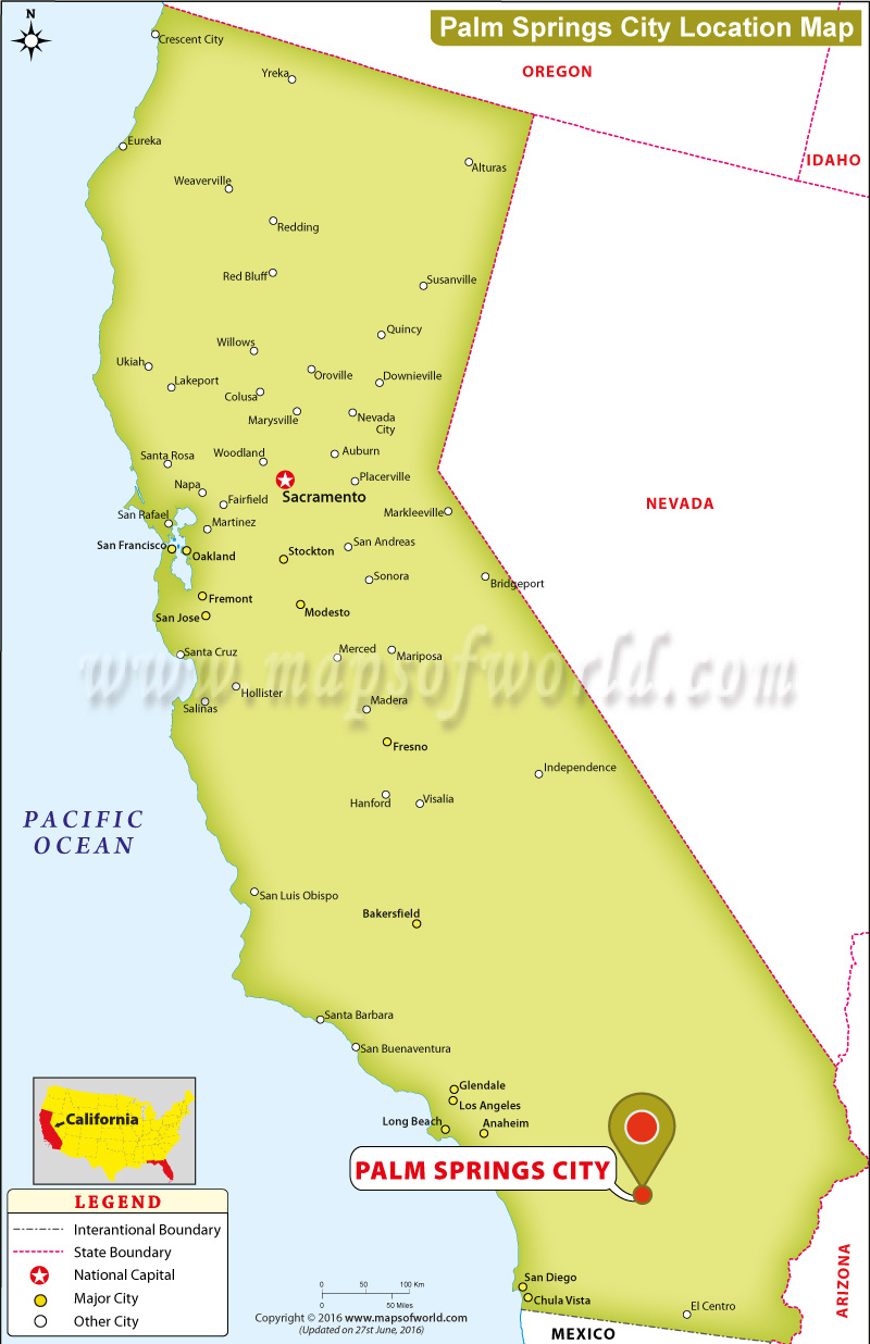 Where Is Palm Springs Located In California, Usa regarding Map Of Florida Palm Springs