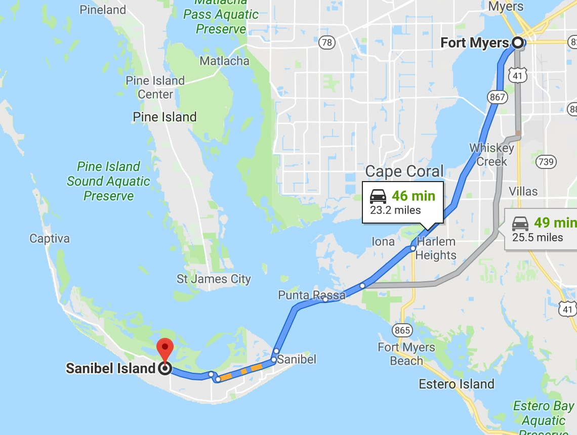 Where Is Saniebl Island Located? for Sanibel Island on Map of Florida