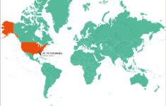 Where Is St. Petersburg, Florida Located ? - St. Petersburg with Florida in Map of the World