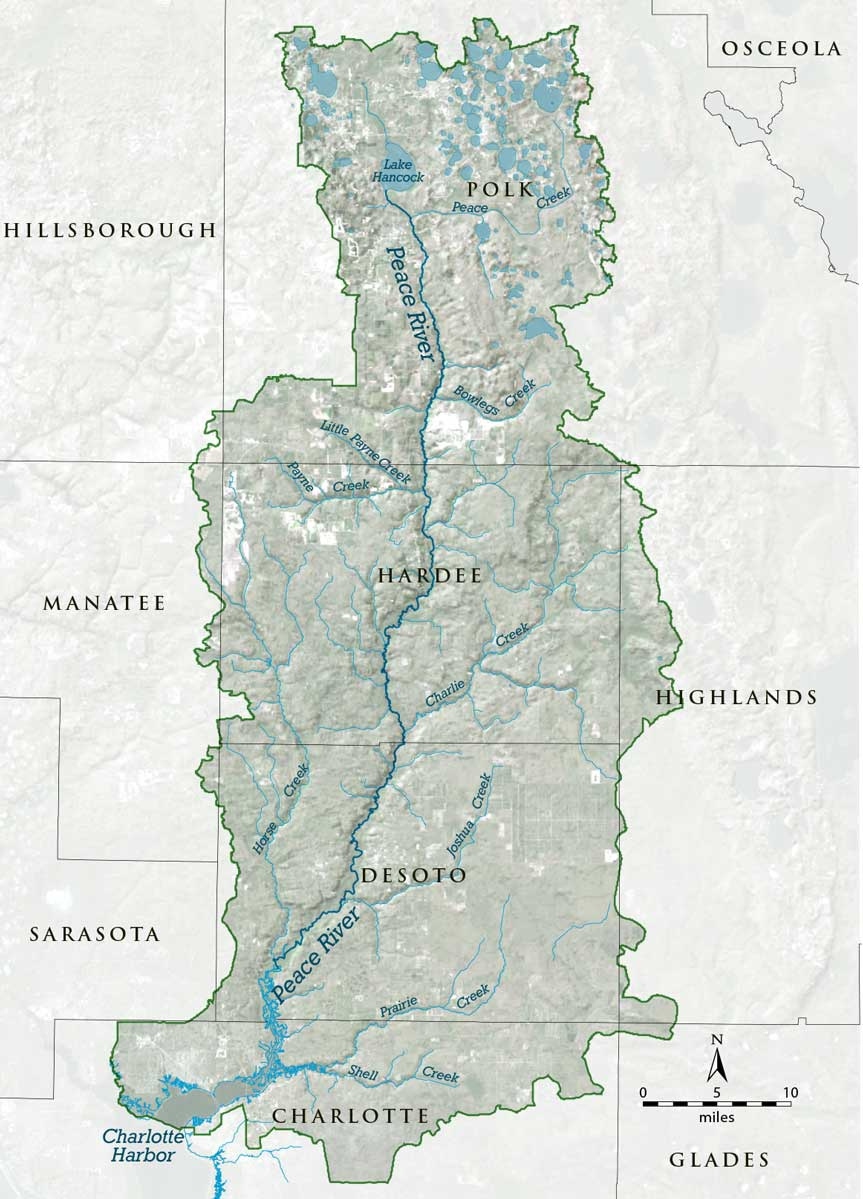Where The River Begins | Watermatters within Map Of Peace River In Florida