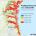 Where Will Hurricane Matthew Cause The Worst Flooding?   Temblor Pertaining To Map Of Flooding In Jacksonville Florida