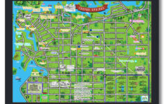 Whimsical Map Of Tarpon Spring Florida – Digital – Etsy.de intended for Map of Florida Tarpon Springs