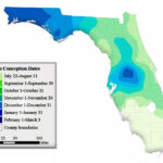 White Tailed Deer Peak Rut Map   Florida Sportsman Intended For Map Of Florida Hunting Zones