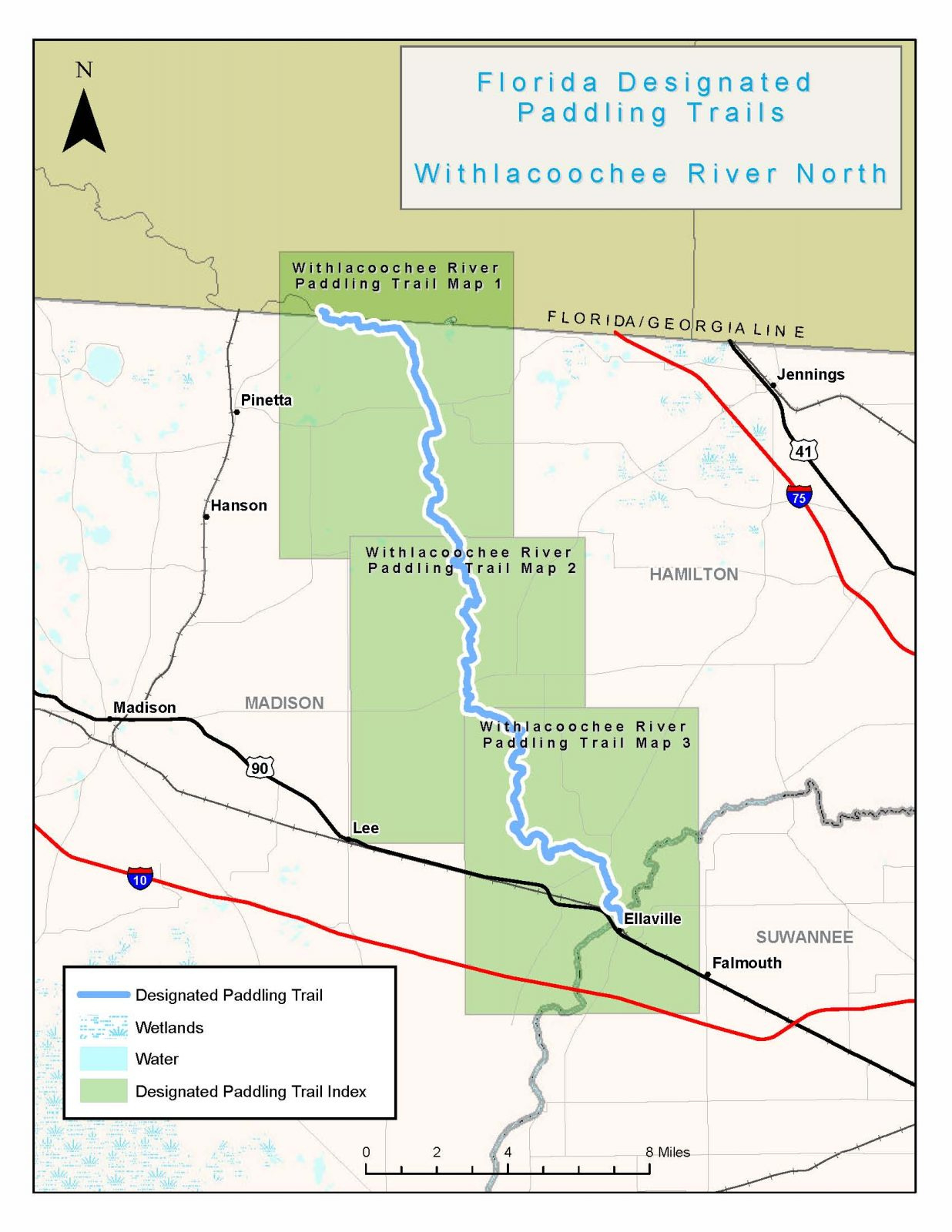 Withlacoochee River North - Visit Natural North Florida throughout Map Of Withlacoochee River Florida