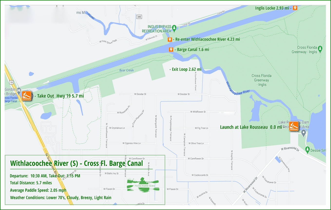 Withlacoochee River South Paddle Guide | Florida Paddle Notes regarding Map of Withlacoochee River Florida